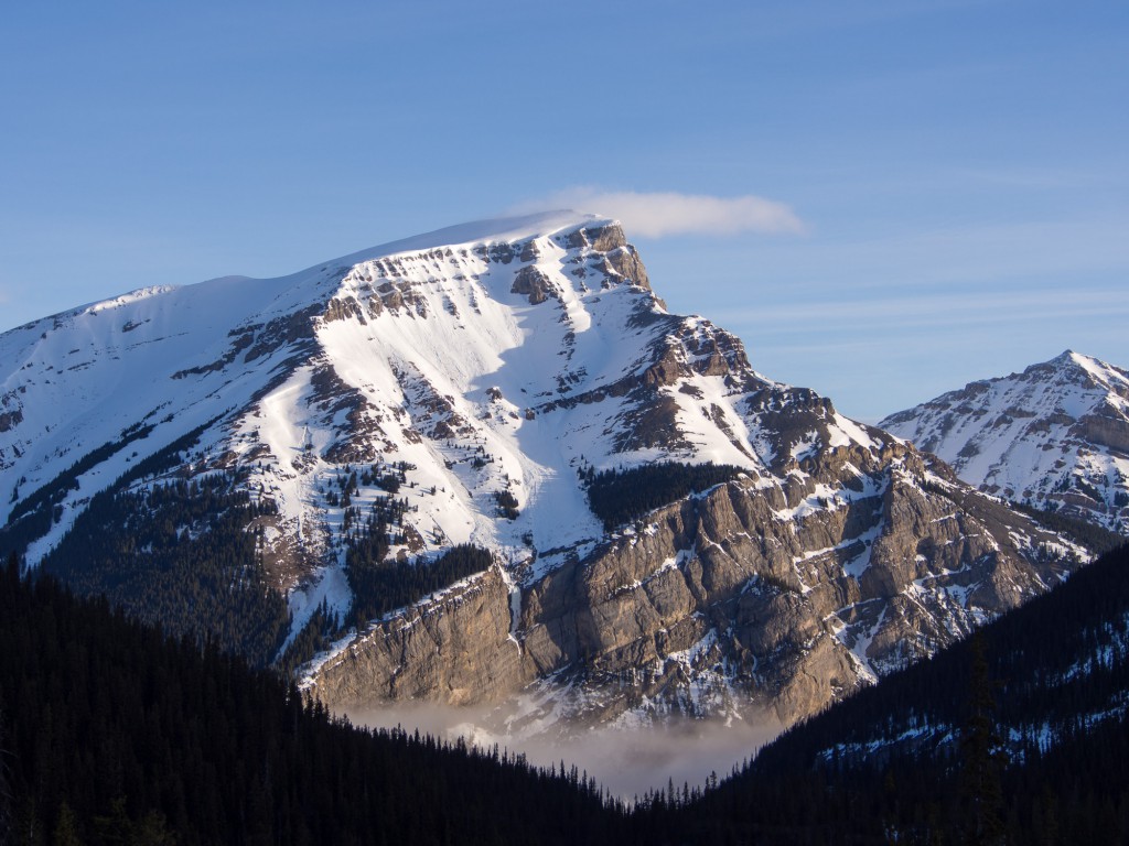 south face of Mount Bourgeau in the Canadian Rocky Mountains