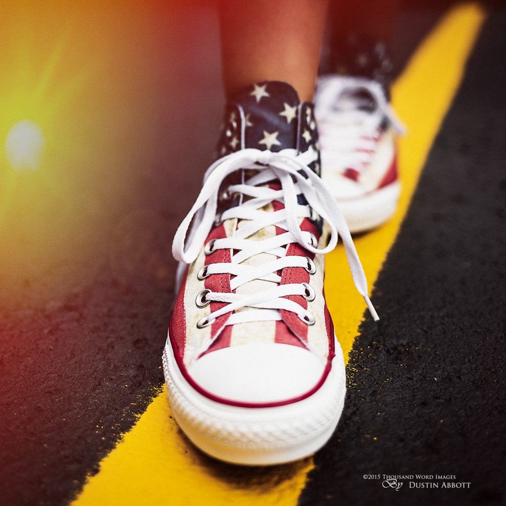 lens flare effects in Exposure X: light flare in sneakers pic