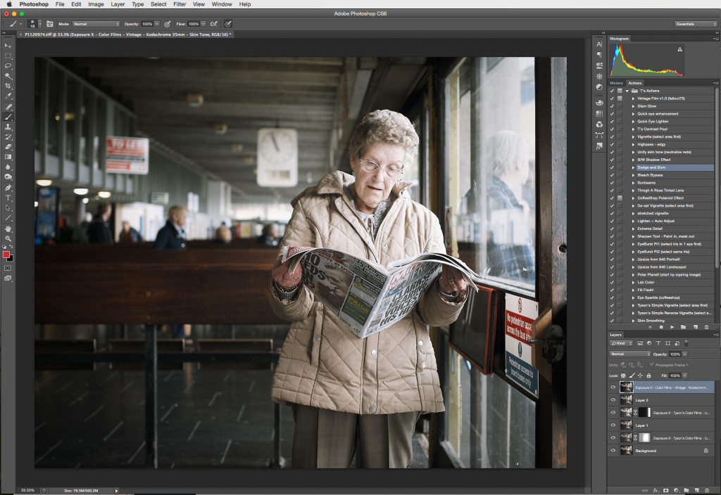 Image Retouching with Exposure -- Photoshop Status 2