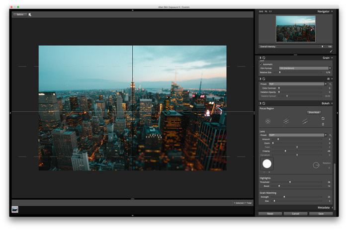editing landscape photos with Exposure X