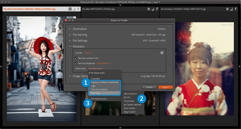 Watermarks User Guide - Exposure Software