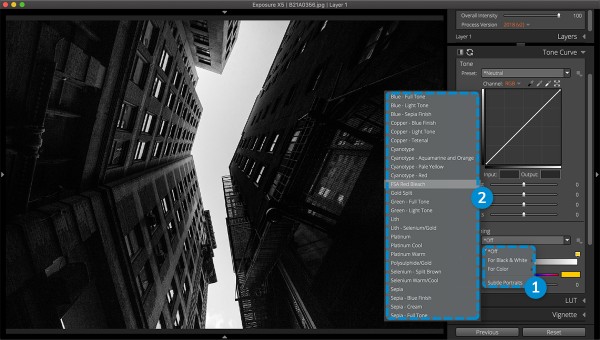 Tone Curve Panel User Guide - Exposure Software